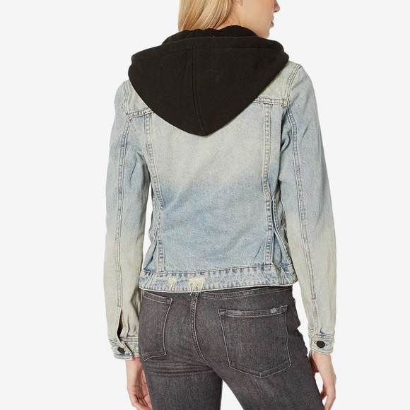 Like New - Blank NYC denim jacket with hood in Encounter, size small - Picture 4 of 14